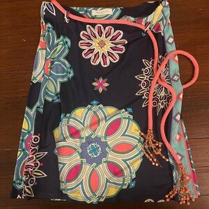 Emilio Pucci Multicolor Mini Skirt with Pink and Blue Accents